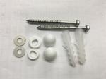 White Toilet Mounting Hardware Toilet Floor Bolts With Stainless Steel Screw