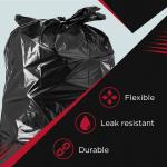 Other Household Products Heavy Duty Black HDPE Plastic Garbage Bags for Wheelie