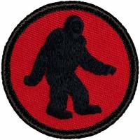Buy cheap Bigfoot Patrol Custom Woven Badges Patch Round Embroidered Patches product