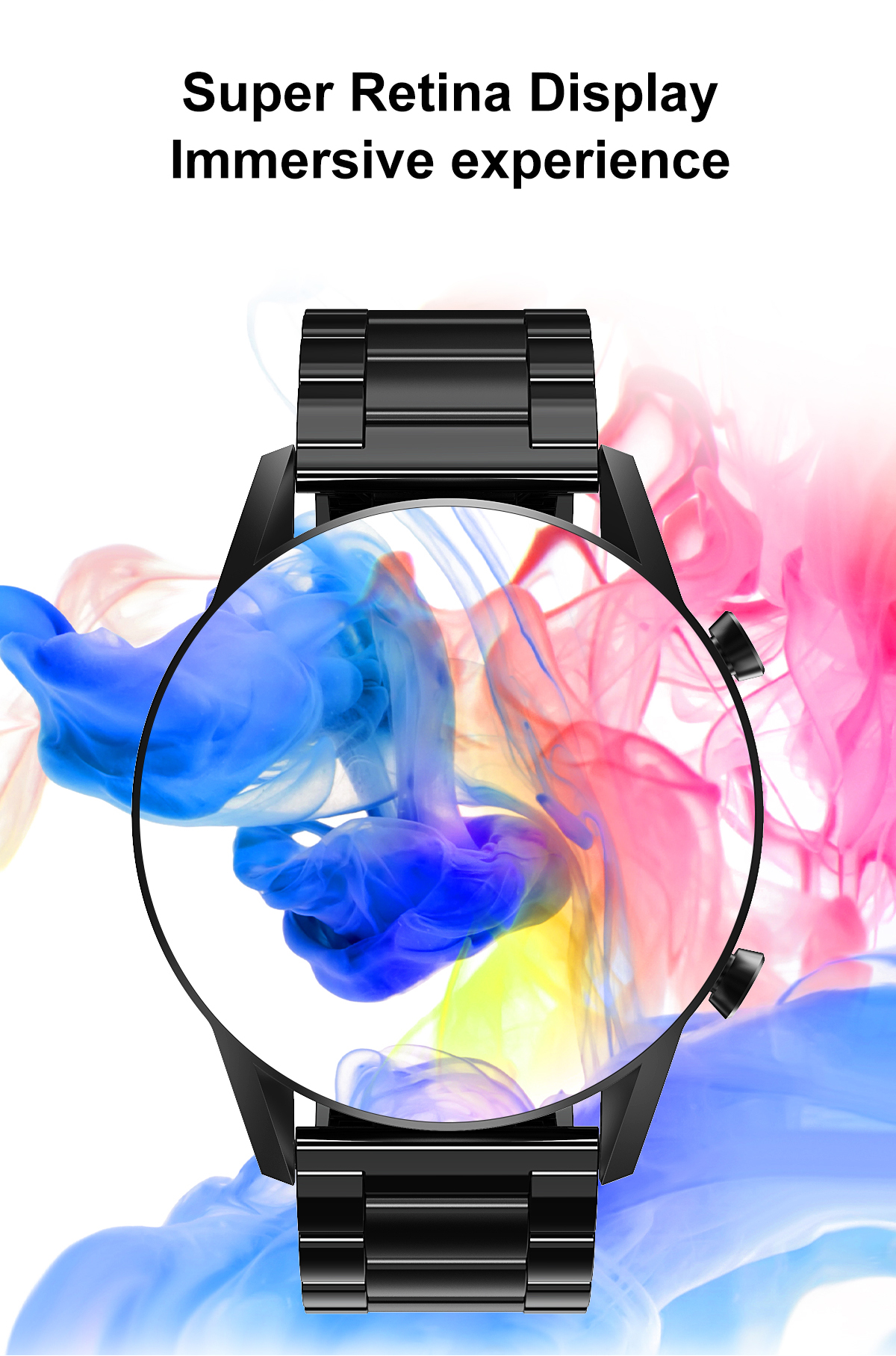 1.3 Inch IP67 Magnetic Wireless Charging Smartwatch 200mAh PK L13 AW9