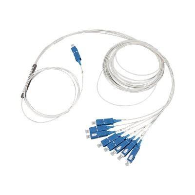 Buy cheap SC/UPC Mini PLC Splitter 1x8 In Steel Tube With SC/UPC Connectors from wholesalers