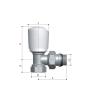 Buy cheap Heating ART1561 Thermostatic Angled Radiator Valves For Floor Heating Systems from wholesalers