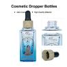 Buy cheap 30ml Cosmetic Dropper Bottles Essential Oil Dropper Bottles With Gold Collar from wholesalers
