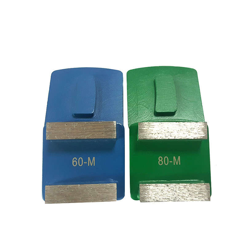 Double Bar Segments Redi Lock Diamond Grinding Shoes for Husqvarna