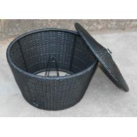 Buy cheap Hand-Woven Plastic Resin Wicker Storage Box For Home Outdoor Garden product