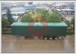 Leaf Spring Curtain Side Trailer , PVC Cover Soft Side Semi Trailer Submerged
