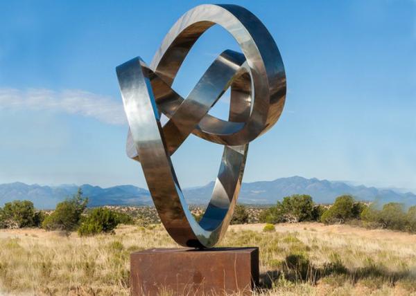 Buy cheap Modern Outdoor Stainless Steel Sculpture Large Metal Yard Sculptures from wholesalers