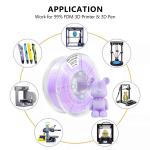 iBOSS High Toughness 3D Printer Filament PLA+ Gradient Purple White Filament