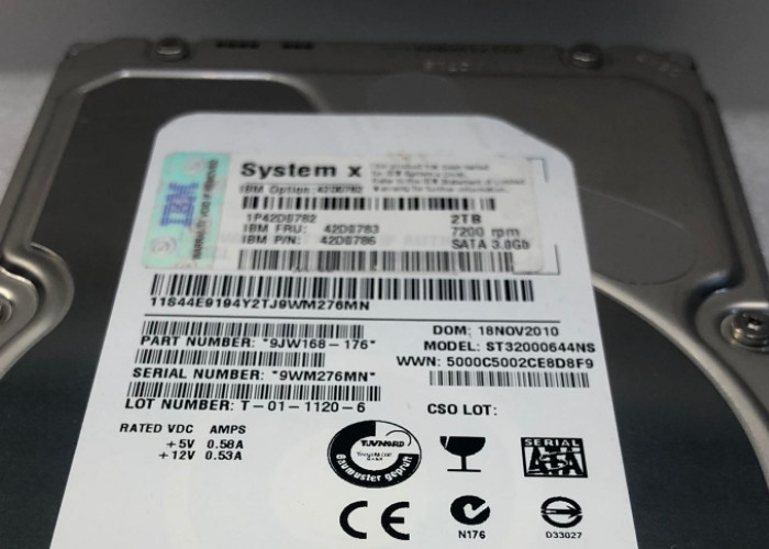 42D0783 42D0786 42D0782 IBM Hard Disk 2TB SATA 7.2K X3620M3 2.5" Size
