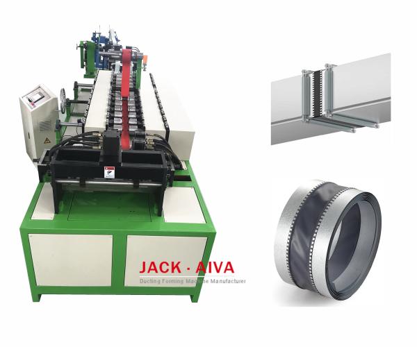 Buy cheap HVAC Flexible Duct Connector Machine 40mm GI STEEL 3500x1300x1300mm from wholesalers