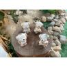 Buy cheap Custom Pottery Garden Ornaments Handmade Puppy Ceramic Garden Decor from wholesalers