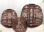 Hot Sale Led Lantern Indoor And Outdoor Decoration Natural Handmade Rattan Weave