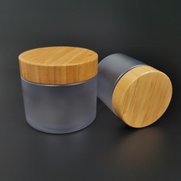 Buy cheap Bamboo Lid PET Serum Empty Makeup Jars 250g Cosmetic Packaging from wholesalers