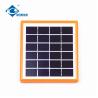 Buy cheap 2W 6V high efficiency Glass Laminated solar panel ZW-2W-6V transparent glass solar panel from wholesalers