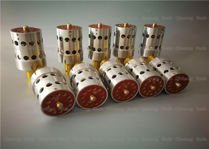 Customized OEM Aluminum Alloy 20Khz Transducer With Gold Front Masses
