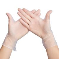 Buy cheap PVC Vinyl Disposable Exam Gloves Medium Size Anti Cut Plastic Gloves Disposable product