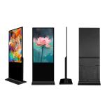 OEM ODM Floor Standing Digital Signage , 75 Inch Floor Standing Advertising