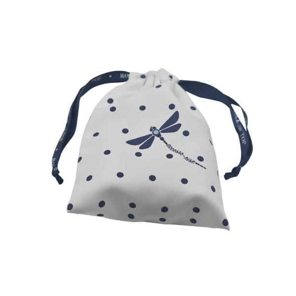 Buy cheap Pp String White Twill Cotton Drawstring Bag 12*15cm For Jewelry from wholesalers