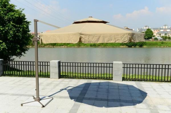 Buy cheap Restaurant square umbrellas used patio furniture from wholesalers
