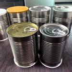 Food Safety Milk Powder Tinplate Storage Can , Round Metal Tin Can With Aluminum