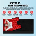 Home LED Infrared Red Light Therapy Sauna Blanket Pad For Recovery 660nm 850nm