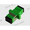 Buy cheap Single Mode Simplex SC APC Fiber Optic Cable Adapter Green Color from wholesalers