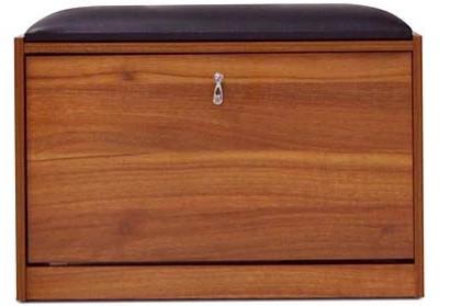 Buy cheap 1door wooden storage shoe cabinet stool from wholesalers