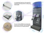 Cosmetic Floor Stand Freestanding Display Slatwall