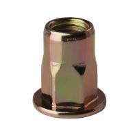 Buy cheap Plain Zinc Plated Hexagon Rivets Nut Flat Head Stainless Steel SUS304 ML08AL product