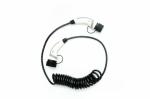 White 32A Spiral cable Type 2 to Type 2 Electric Vehicle charging cable