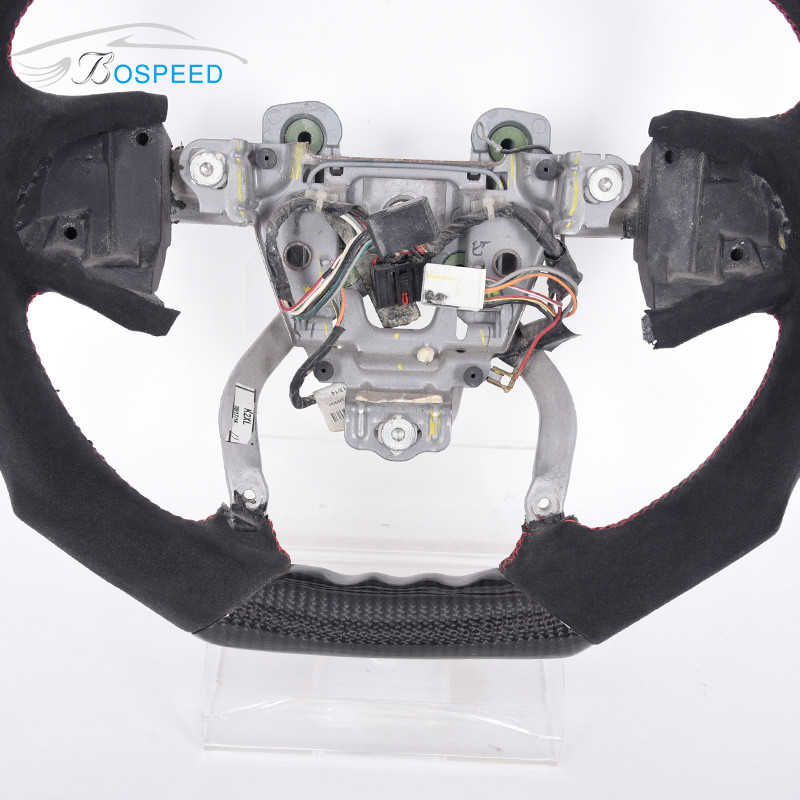 Real Carbon Fiber Leather Sports Cadillac Steering Wheel Stitching 2022 OEM ODM