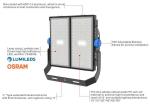 1000w Led High Mast Light Sports Stadium L Flood Light Outdoor EMC3030 20m