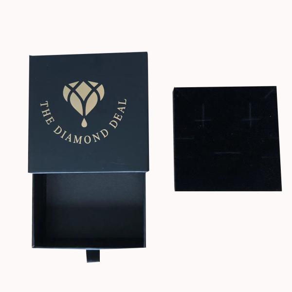 Buy cheap Custom Order Black Exquisite Jewelry Box for Earrings Necklace and Bracelet Display from wholesalers