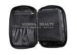 Professional Multifunction Makeup Brush Zipper Bag Folio Case Cosmetic Handbag