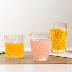 35CL Heavy Bottom Cut Crystal Old Fashioned Glasses Tumblers 12.3 Ounce