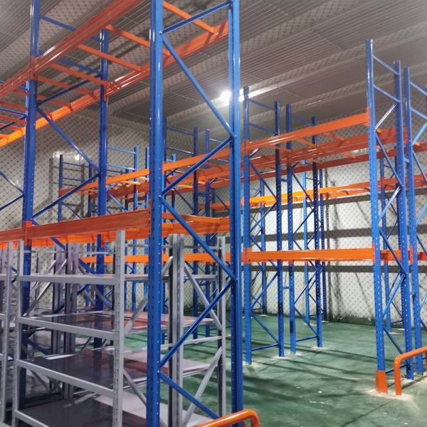 Custom Warehouse Pallet Racking Heavy Duty Powder Coating Surface 500kgs-2500kgs/level