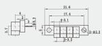 SSMP Female Right Angle Flange Mount Full Detent RF Connectors With 4 Interfaces