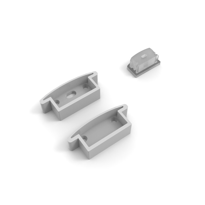H8.7mm IP65 Square Waterproof LED Channel 6063 T5 Recessed Led Aluminium Profile