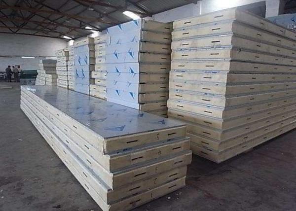 Buy cheap PU PVC polyurethane sandwich panel shockproof metal building wall panel from wholesalers