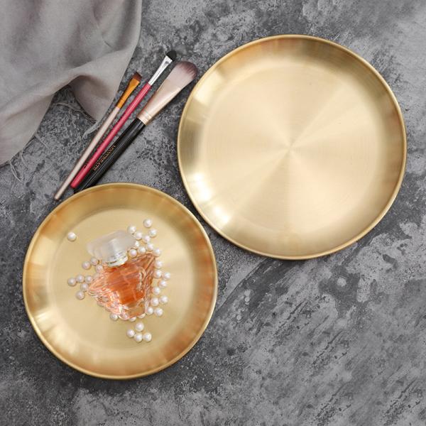Buy cheap Rustproof Gold 10x10cm Metal Jewelry Tray Mirror Polishing from wholesalers