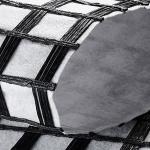 Stitch Reinforced 50gsm Fiberglass Geogrid Fabric Pet 50 50