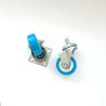 Buy cheap Screw Stem Swivel Lockable 3 Inch Caster Wheels Lockable Castors Steel Plate from wholesalers