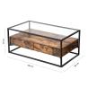 Buy cheap Glass Top Coffee Table With Drawer, Industrial Design Coffee Table, Coffee Table Furniture, LCT31BX from wholesalers