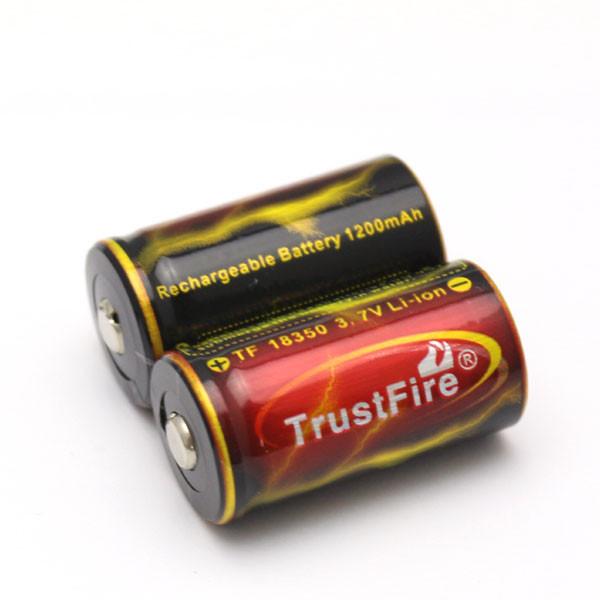 Buy cheap Best Trustfire 1200mAh 18350 rechargeable battery protected for ecig Factory Directly Sell from wholesalers