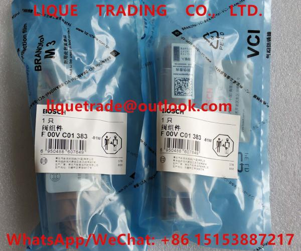 Buy cheap BOSCH common rail injector valve F00VC01383 , F 00V C01 383 for 0445110376, 0 445 110 376 , 5258744 from wholesalers