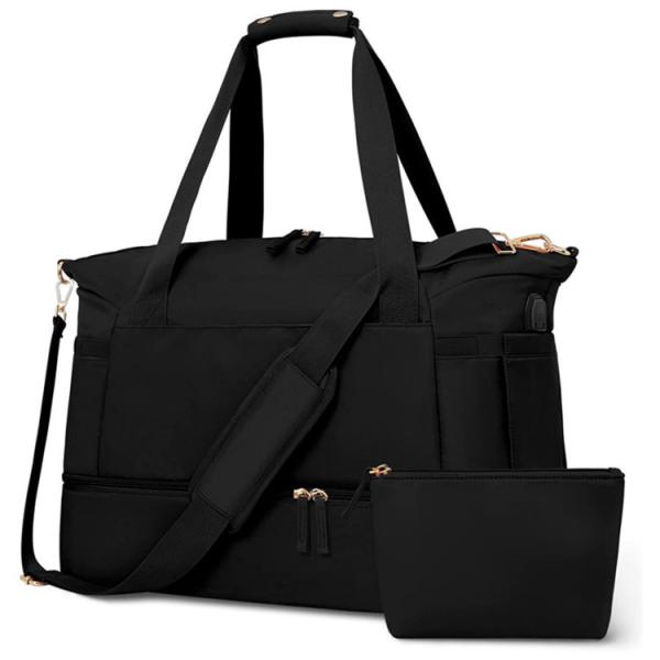 Buy cheap Custom Logo Women Duffel Weekender Bag Sports Tote Bag Foldable Waterproof from wholesalers