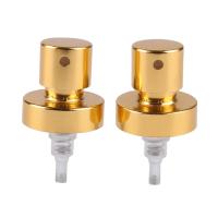 Buy cheap Glossy Gold Aluminum Plastic PET Perfume Crimp Spray Pump 20mm product