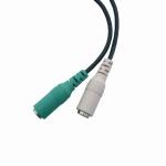 Black 3.5mm RCA Audio Video Cable Customizable Length With PVC Jacket