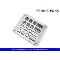 Buy cheap Metal Industrial Numeric Keypad , 16 Keys Rugged Vandal Proof Keyboard product