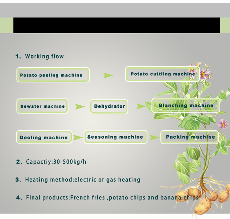 Small Semi-automatic Potato Chipper Machine for High Productivity Snack Food Industry